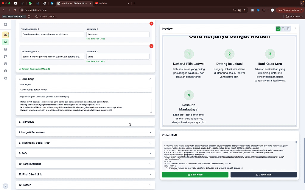 [GIF Alat Pembuat Halaman Arahan Otomatis]