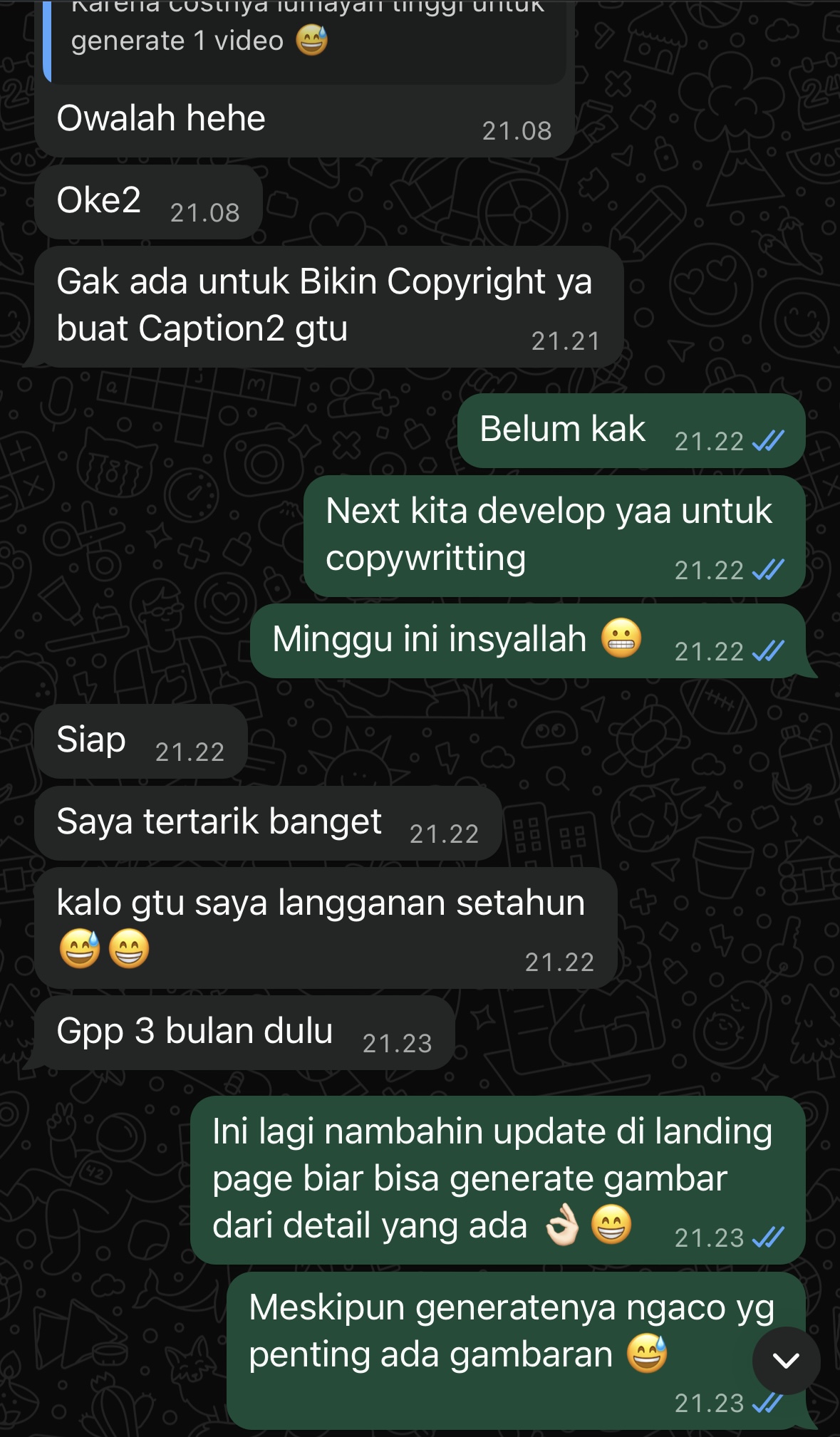 Testimoni Pengguna Santai Scale 3