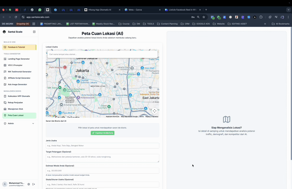 Bonus Peta Cuan Lokasi